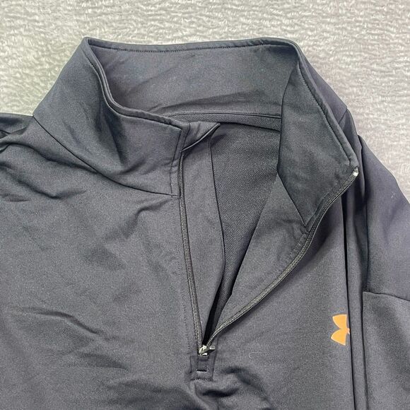 Under‎ Armour Men's UA Knit Warm Up 1/4 Zip Black Large Blokcore Sport Layer 3XL - Picture 6 of 12